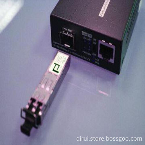 Fiber to RJ45/SFP media converter, 1.25g, 1310, SFP slots